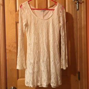 Sparkly, lace white dress